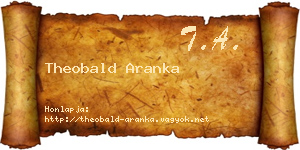 Theobald Aranka névjegykártya